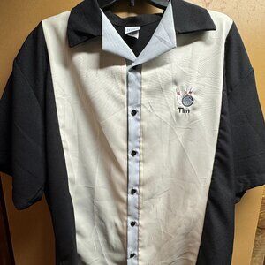Tutti Bowling Shirt Sz XL Mens Black Gray with embroidered Tim name